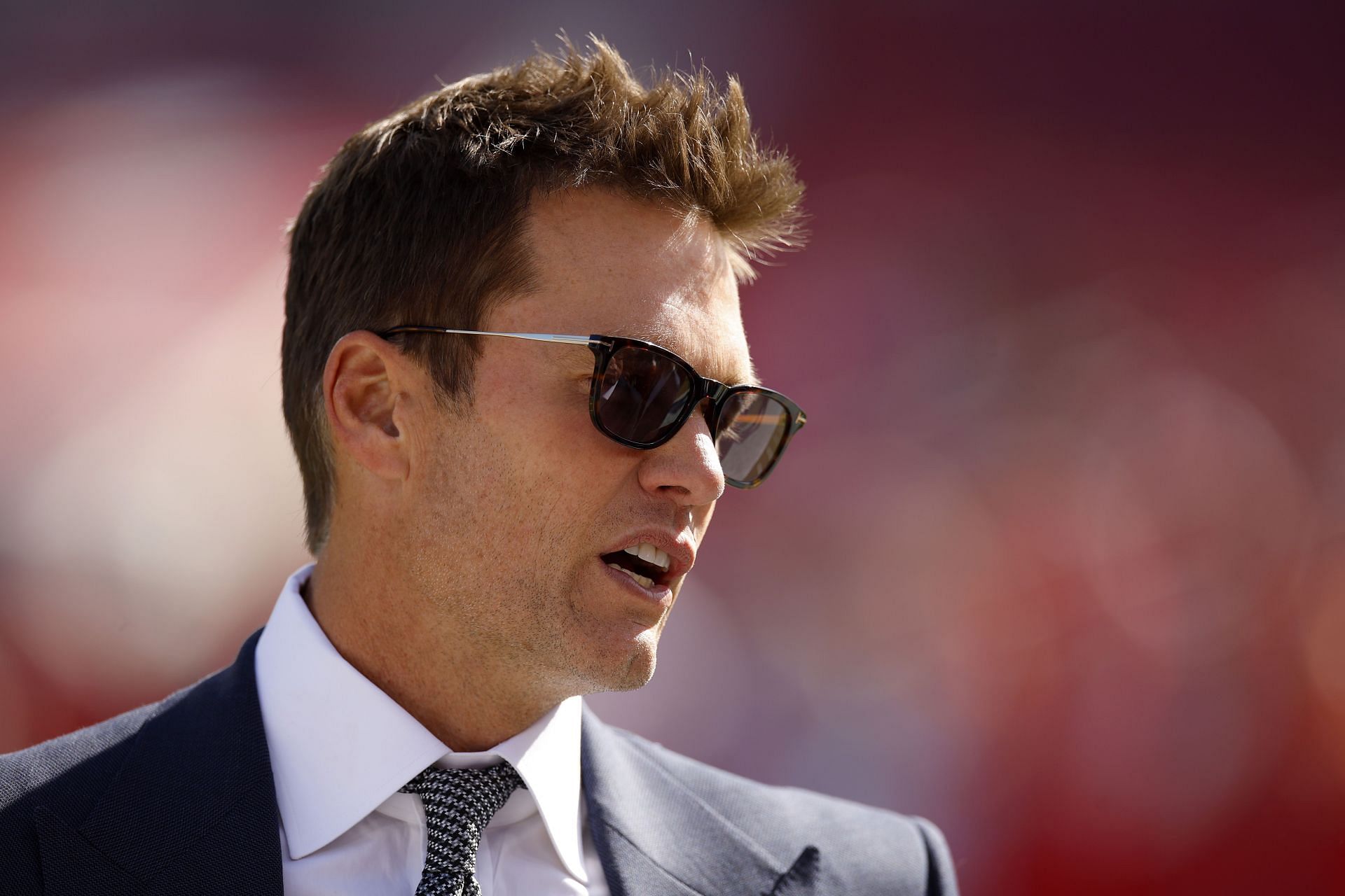 Fox analyst Tom Brady - Source: Getty